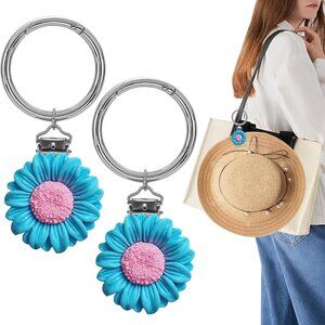 2Pcs Hat Clip for Travel Bag Luggage Backpack Purse Secure Cap Holder Accessory